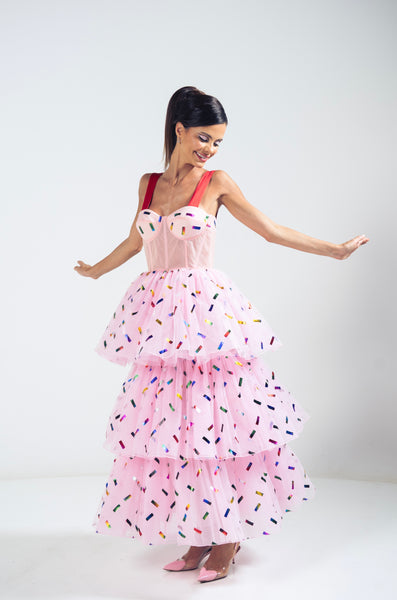 Birthday Cake Dress for Women | Pink Birthday Dress